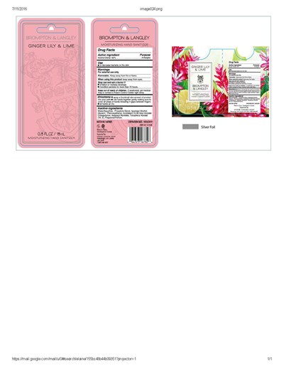 Label (Ginger Lily And Lime Label)